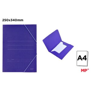 CARPETA AZUL CON SOLAPA A4