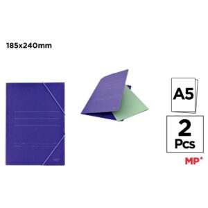 CARPETA AZUL SIN SOLAPA A5