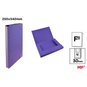 CARPETA LOMO AZUL CON SOLAPA Fo ECO