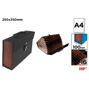 MALETIN Fo FUELLE-FORRADO-CON ASA 35*25*10CM NE