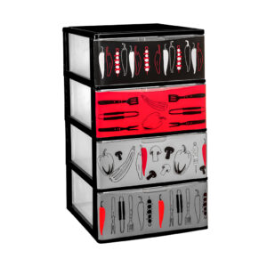 L/4 Cajones Apilables Negro Iris IML Cocina